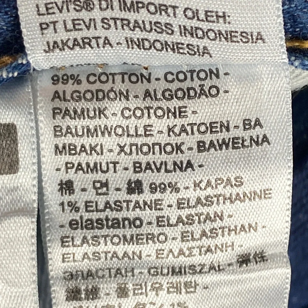 Levi's 501 '93 Premium Jeans Men 38x32 Blue Denim Straight Button Fly Distressed
